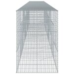 vidaXL Panier gabion avec couvercle 800x100x150 cm fer galvanisé