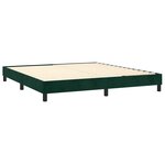 vidaXL Sommier à lattes de lit avec matelas LED Vert foncé 180x200 cm