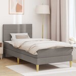 vidaXL Cadre de lit Taupe 90 x 190 cm Polyester