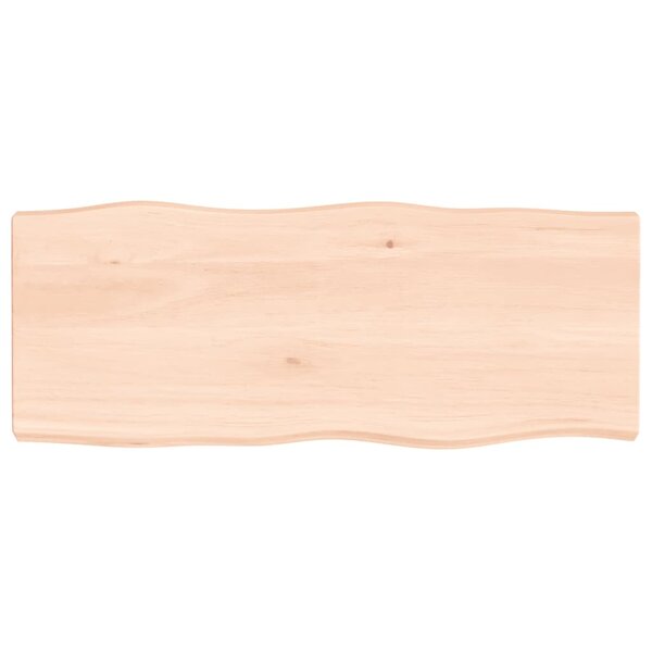 vidaXL Dessus de table bois massif non traité bordure assortie