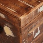 vidaXL Boîte de Rangement Multicolore bois de récupération massif