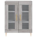 vidaXL Buffet sonoma gris 69 5x34x90 cm bois d'ingénierie
