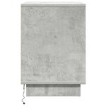 vidaXL Cabinet de chevet avec tiroir Gris béton 50 x 34 5 x 50 cm.
