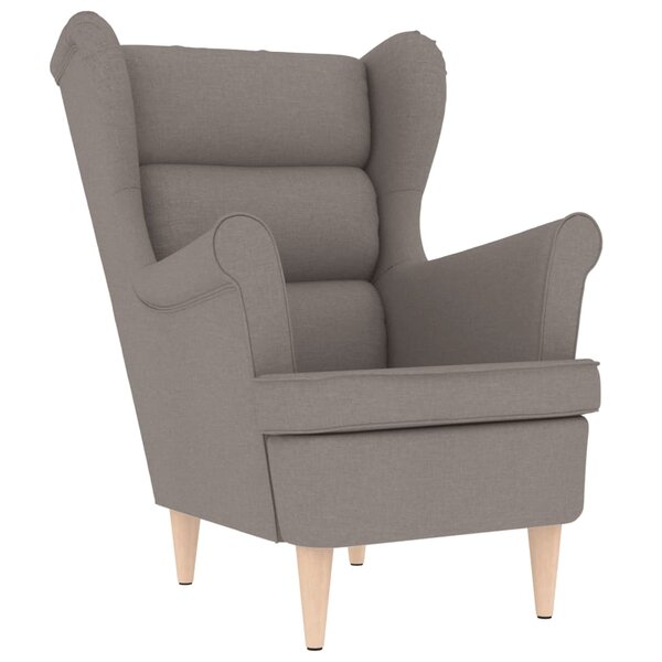 vidaXL Fauteuil taupe 74x84x100 cm tissu