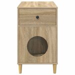 vidaXL Maison pour chat Sonoma 72 x 42.5 x 70 cm Bois d'ingénierie