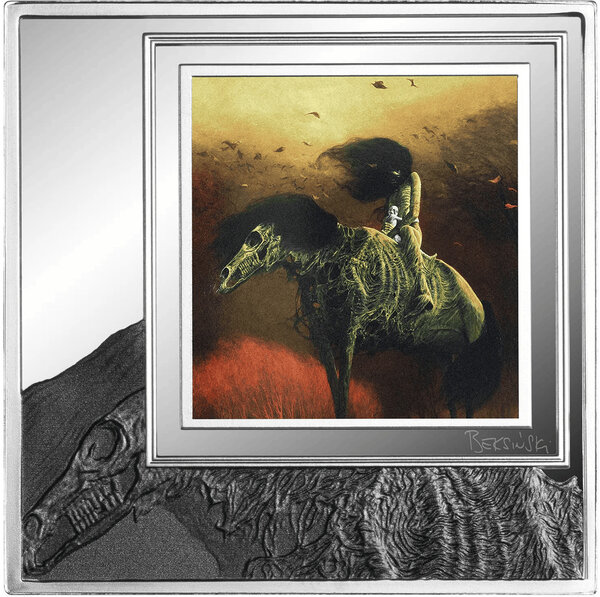 Monnaie AJ76 Zdzislaw Beksinski 1 Oz Argent 1000 Francs Cameroon 2026