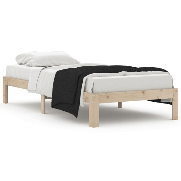 vidaXL Cadre de lit sans matelas bois de pin massif 90x200 cm