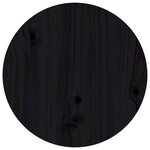 vidaXL Table basse Noir Ø 40x60 cm Bois massif de pin