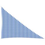 vidaXL Voile d'ombre 3 x 4 x 5 m HDPE Triangulaire Bleu et Blanc