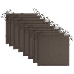 vidaXL Chaises pliables de jardin lot de 8 avec coussins Bois d'acacia