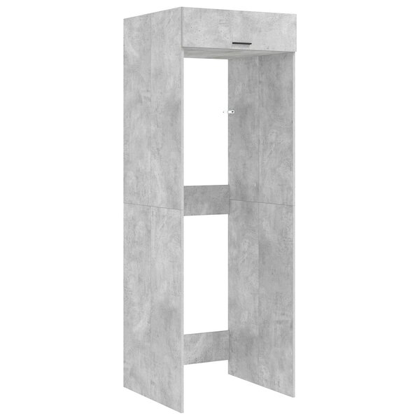 vidaXL Armoire pour machine à laver Béton 67 5 x 68 x 200 cm