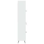vidaXL 2 Pièces Blanc brillant
