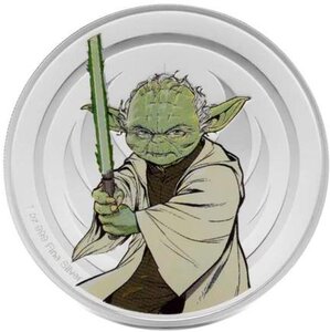 Pièce de monnaie en Argent g 31.1 (1 oz) Millésime Good and Evil YODA VS EMPEROR PALPATINE