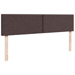 VidaXL Cadre de lit ottoman avec matelas marron foncé 160x200 cm tissu