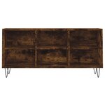 vidaXL Meuble TV chêne fumé 103 5x30x50 cm bois d'ingénierie