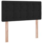 vidaXL Lit de Rangement avec tête de lit Noir 90 x 200 cm Velours