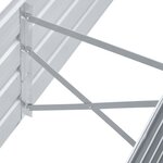 vidaXL Lit surélevé de jardin Acier galvanisé 160x40x45 cm Gris