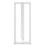 vidaXL Pieds de table de bar en T  2 pièces  blanc  40 x 35 x (100-101) cm  acier