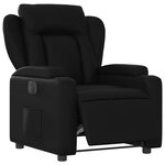 vidaXL Fauteuil inclinable électrique Noir Similicuir