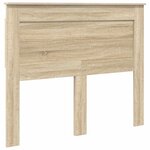 vidaXL Lit de Rangement Chêne Sonoma 135 x 190 cm Bois d'ingénierie