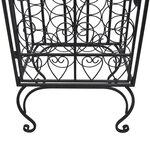 vidaXL Casier à bouteilles pour 28 bouteilles Métal