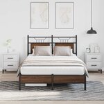 vidaXL Cadre de lit sans matelas chêne marron 120x200 cm
