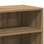 vidaXL Buffet chêne artisanal 103 5x35x70 cm bois d'ingénierie