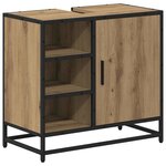 vidaXL Ensemble de mobilier de salle de bain 3 Pièces Chêne artisanal