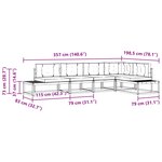 vidaXL Ensemble de canapés d'extérieur 6 pc Naturel et Beige