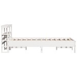 vidaXL Cadre de lit sans matelas blanc 120x190 cm bois de pin massif