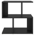 vidaXL Tables de chevet 2 Pièces noir 50x30x51 5 cm bois d'ingénierie