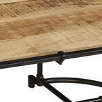vidaXL Table basse 110x55x40 cm bois de manguier massif brut