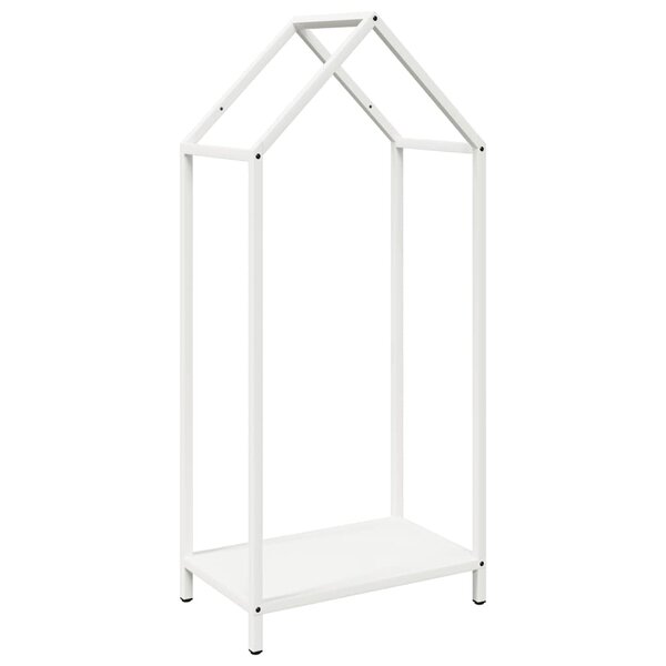 vidaXL Portant de bois chauffage blanc 40x25x90 cm