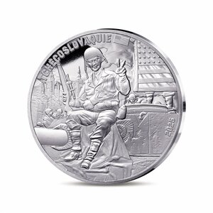 80 ans du V-E DAY - Monnaie de 10€ Argent - Soldat Américain