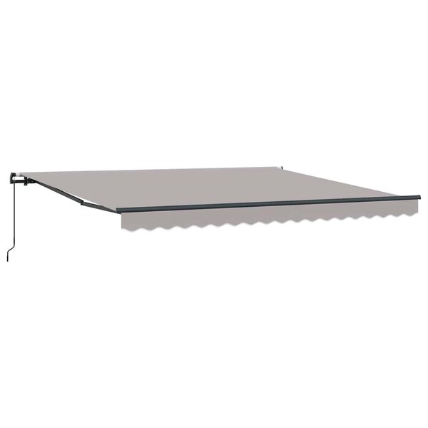 vidaXL Auvent Rétractable Gris clair 400 × 300 cm Polyester et Acier