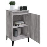 vidaXL Table de chevet sonoma gris 40x35x70 cm bois d'ingénierie