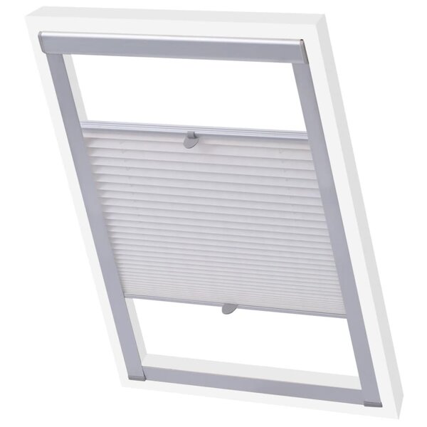vidaXL Store plissé Blanc SK06