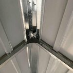 vidaXL Abri de jardin avec toit allongé gris clair 277 x 107 x 181 cm en acier