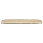 vidaXL Coussin pour banc de palette Beige 150 x 40 x 8 cm Tissu Oxford