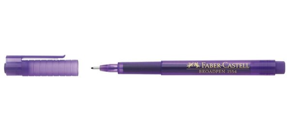 Stylo feutre Fineliner Broadpen pointe large violet FABER-CASTELL