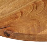 vidaXL Dessus de table Ø 90x3 8 cm rond bois de manguier massif