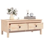 vidaXL Table basse 100x50x40 cm Bois massif de pin