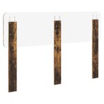vidaXL Tête de lit Chêne fumé 140 cm Bois d'ingénierie