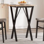 vidaXL Pieds de table à manger cadre en X 40x40x73 cm acier