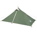 vidaXL Tente de camping tipi 1 personne vert imperméable