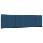 vidaXL Lit avec matelas bleu 180x200 cm tissu