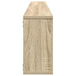 vidaXL Étagères cube murales 2 Pièces chêne sonoma bois d'ingénierie