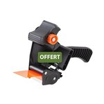 Pack and Move - Lot 12 rouleaux ruban adhésif kraft "Fragile" pour emballage et déménagement - 50 m - 1 dévidoir offert - Qualité Premium