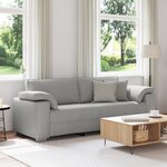 Canapé 3 places vidaXL Gris nuage 178 cm en tissu