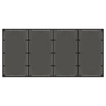 vidaXL Ensemble de jardin 7 pièces Noir Poly Rattan